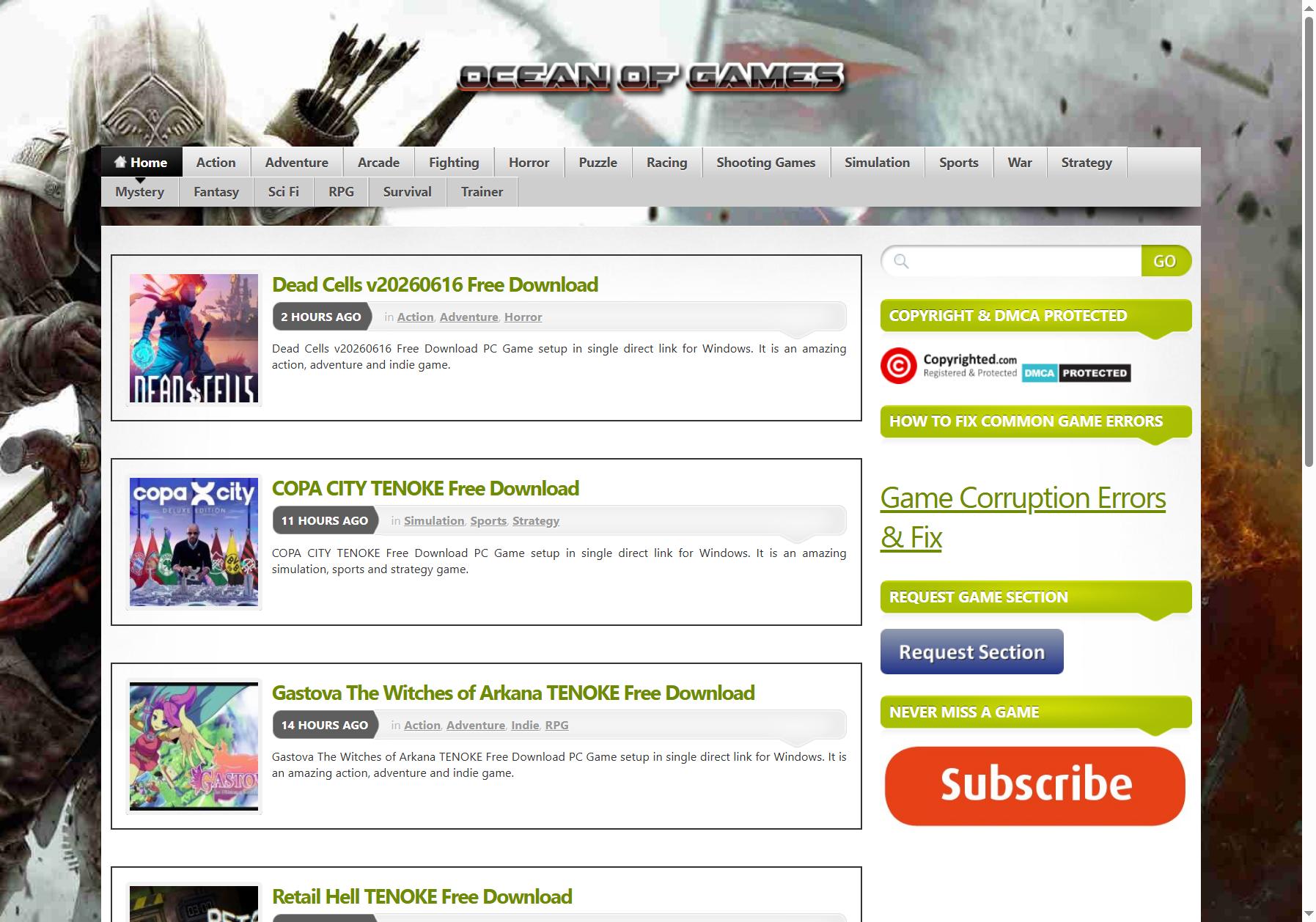 Ocean of Games